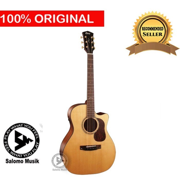 Ami Gitar Akustik Elektrik Cort Gold A6 + Case