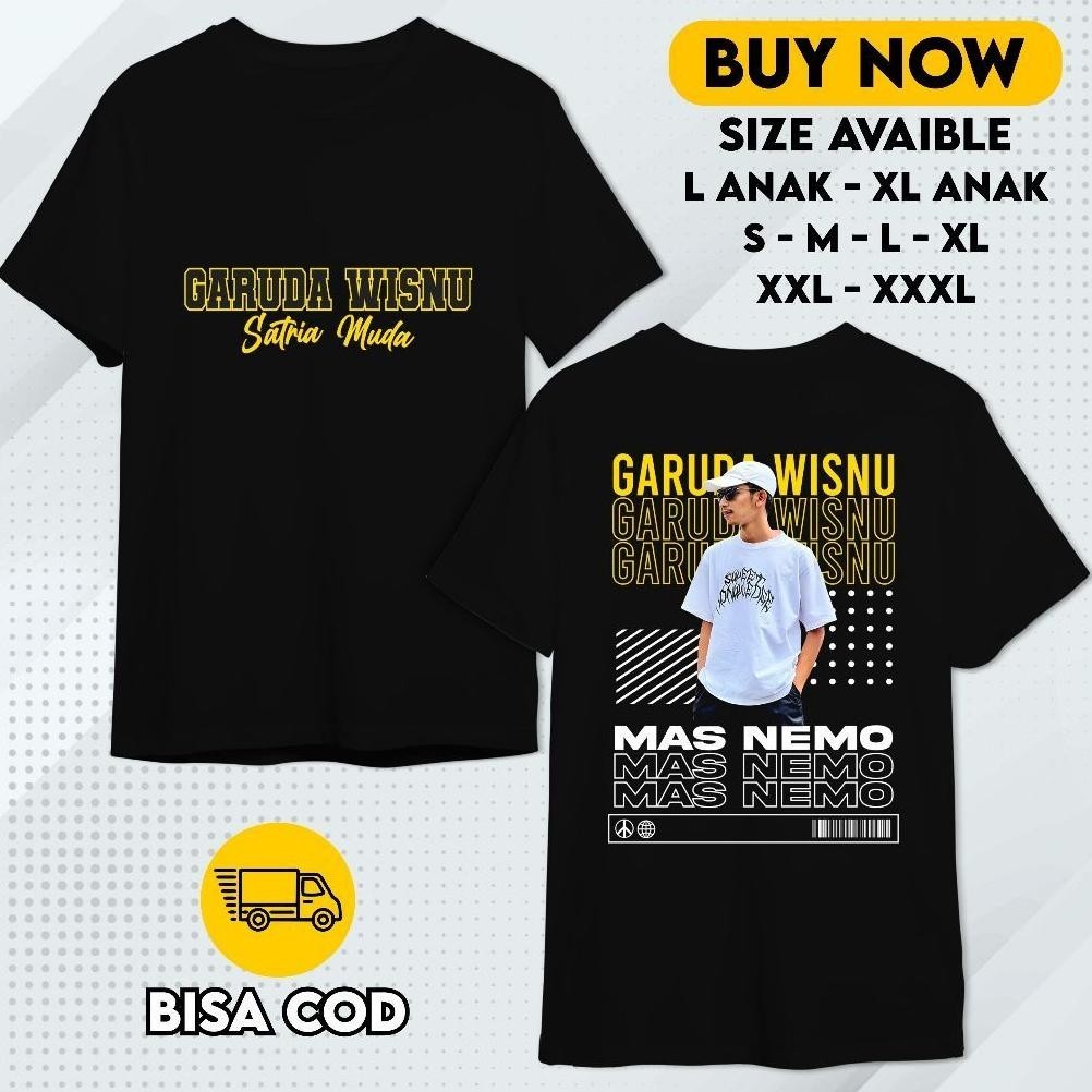 Promo Baju Kaos Fans Mas Nemo Gwsm Garuda Wisnu Satria Muda