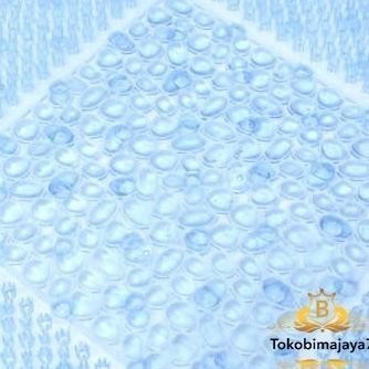 keset anti slip dalam kamar mandi atau di bawah shower - biru