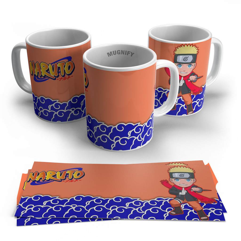 Gelas Mug Bergambar Naruto | Kado Hadiah Gelas Mug Kartun Naruto