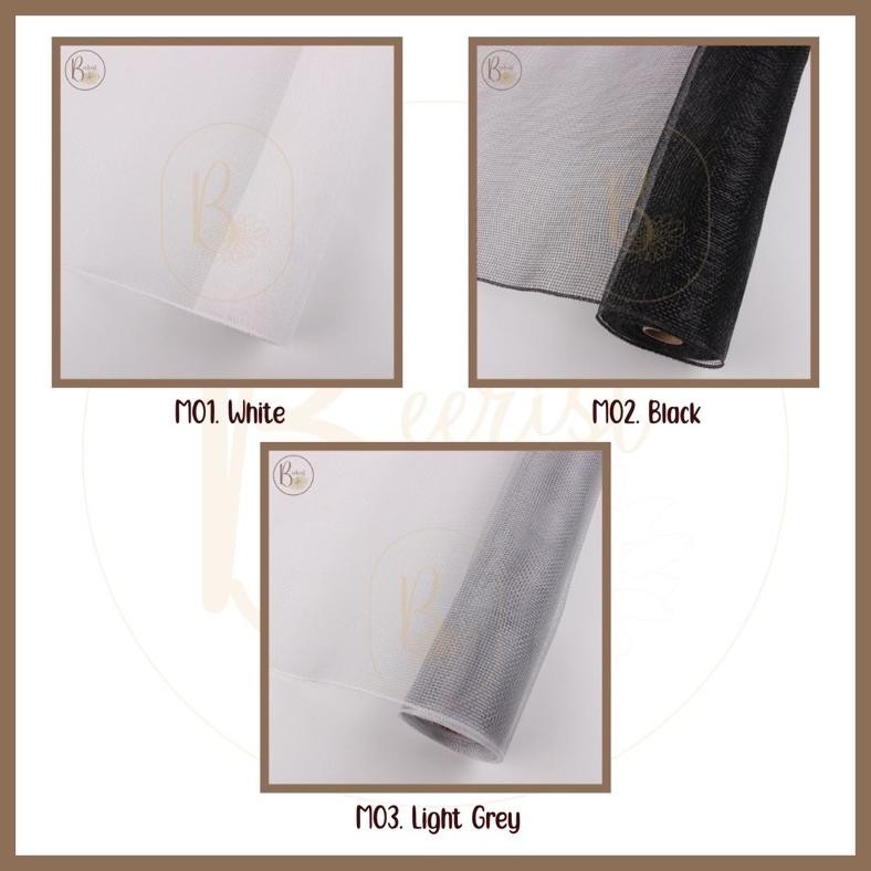 

Fgk-45 Kertas Jaring Buket Bunga 1 Roll Korean Jaring Roll Mesh Tile Polynet Flower Wrapping Paper Pembungkus Buket Bunga M Premium
