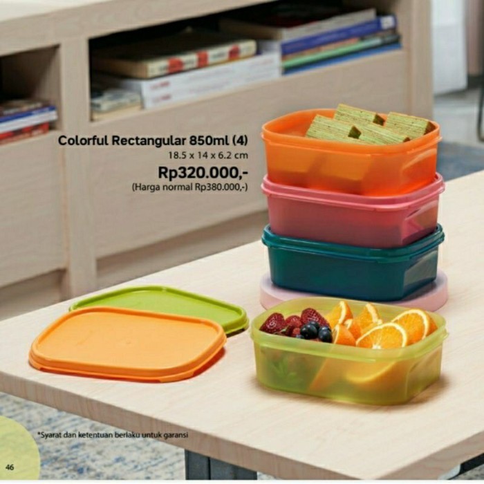 TEMPAT MAKAN KOTAK MAKAN (1PCS) TUPPERWARE