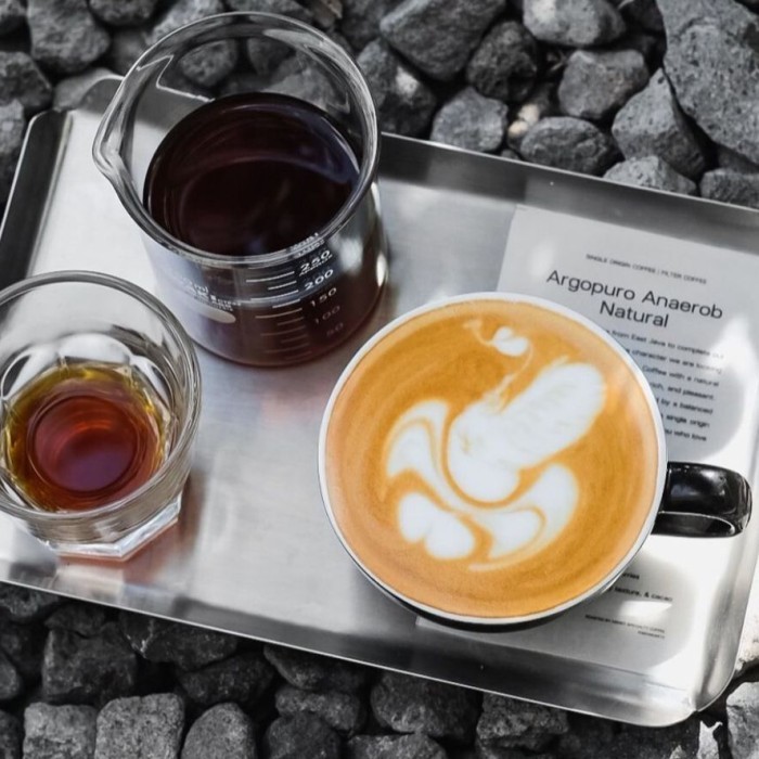 SERVING TRAY STAINLESS / COFFEE TRAY / NAMPAN STAINLESS