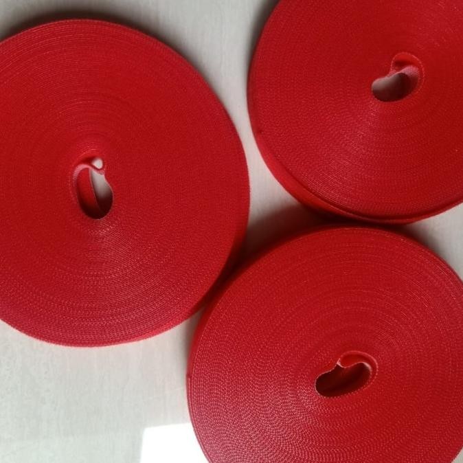 

Velcro / Magic Tape / Perekat 20M Lebar 1Cm (Red) Pambud.Outlts