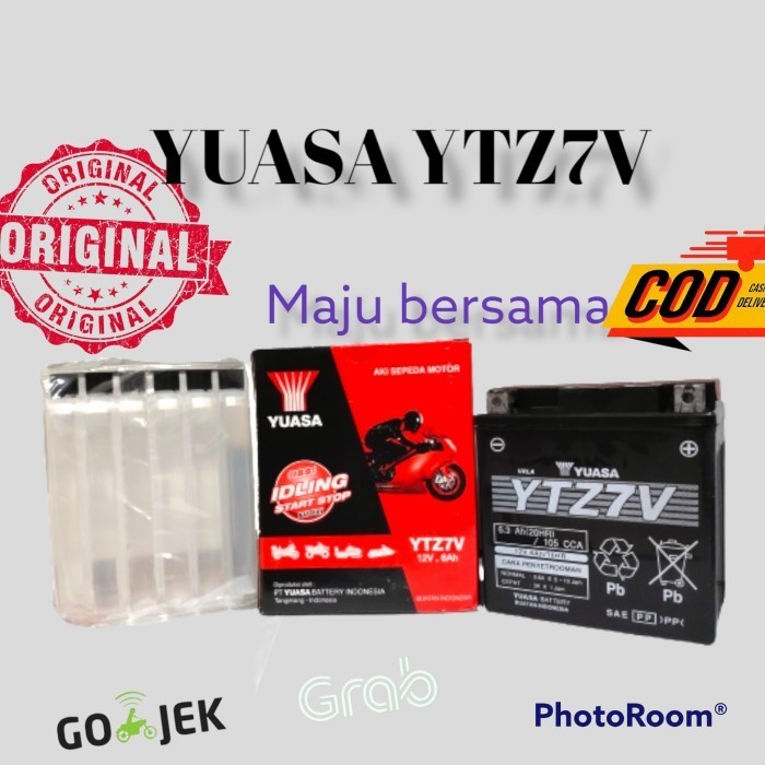 Aki Motor Yamaha Aerox 155 Ytz7V Yuasa Aki Kering