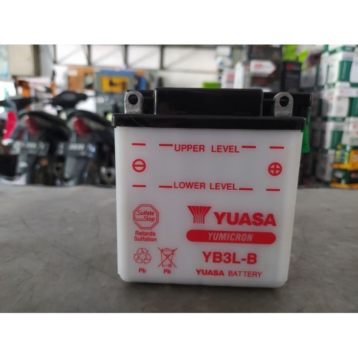 Aki Motor Suzuki Satria Hiu 2 Tak Yuasa Yb3L-B 12V/3Ah