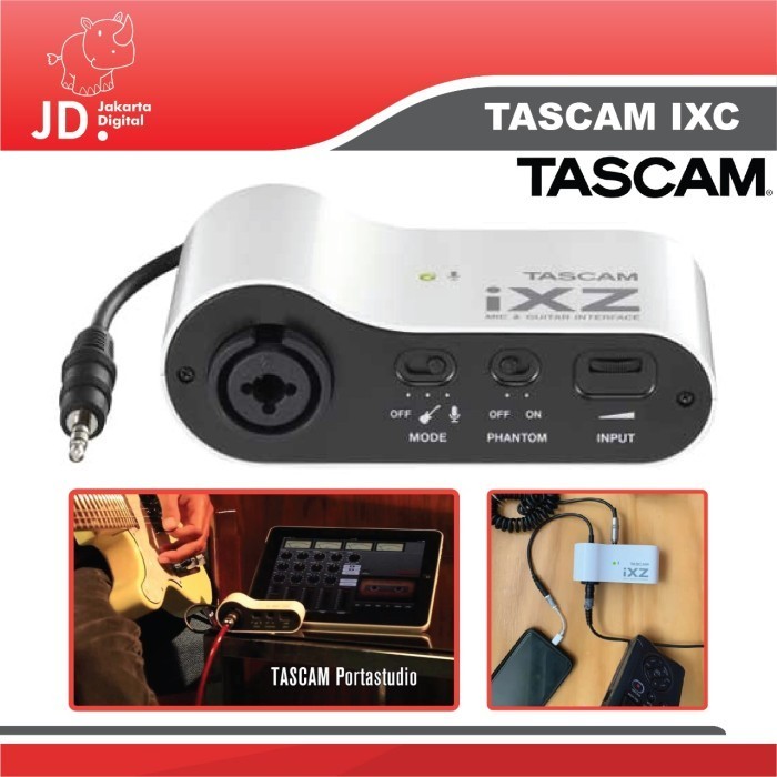 

Tascam iXZ Soundd iOS Audio Interface iPad iPod Recording