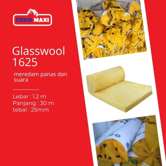 Glasswool 1.2 x 30m - Peredam Suara Ruangan Atap Rumah