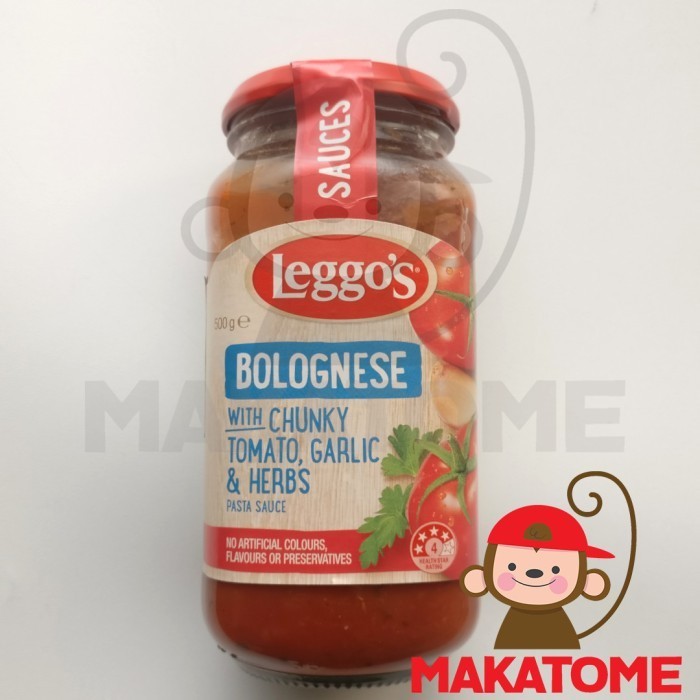 

Terlaris Leggos Bolognese Pasta Sauce 500gr Chungky Tomato garlic herbs Leggo's SALE