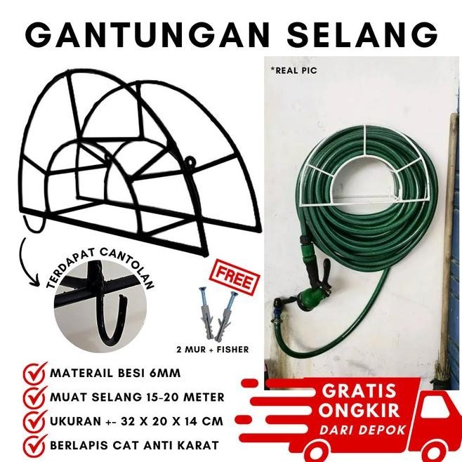 Gantungan Selang Air / Gulungan Selang / Gulungan Selang Air / Gantung Kirataso