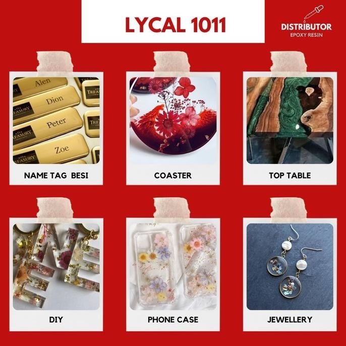 Resin bening Lycal keras - Lycal 1011 - 1 kg