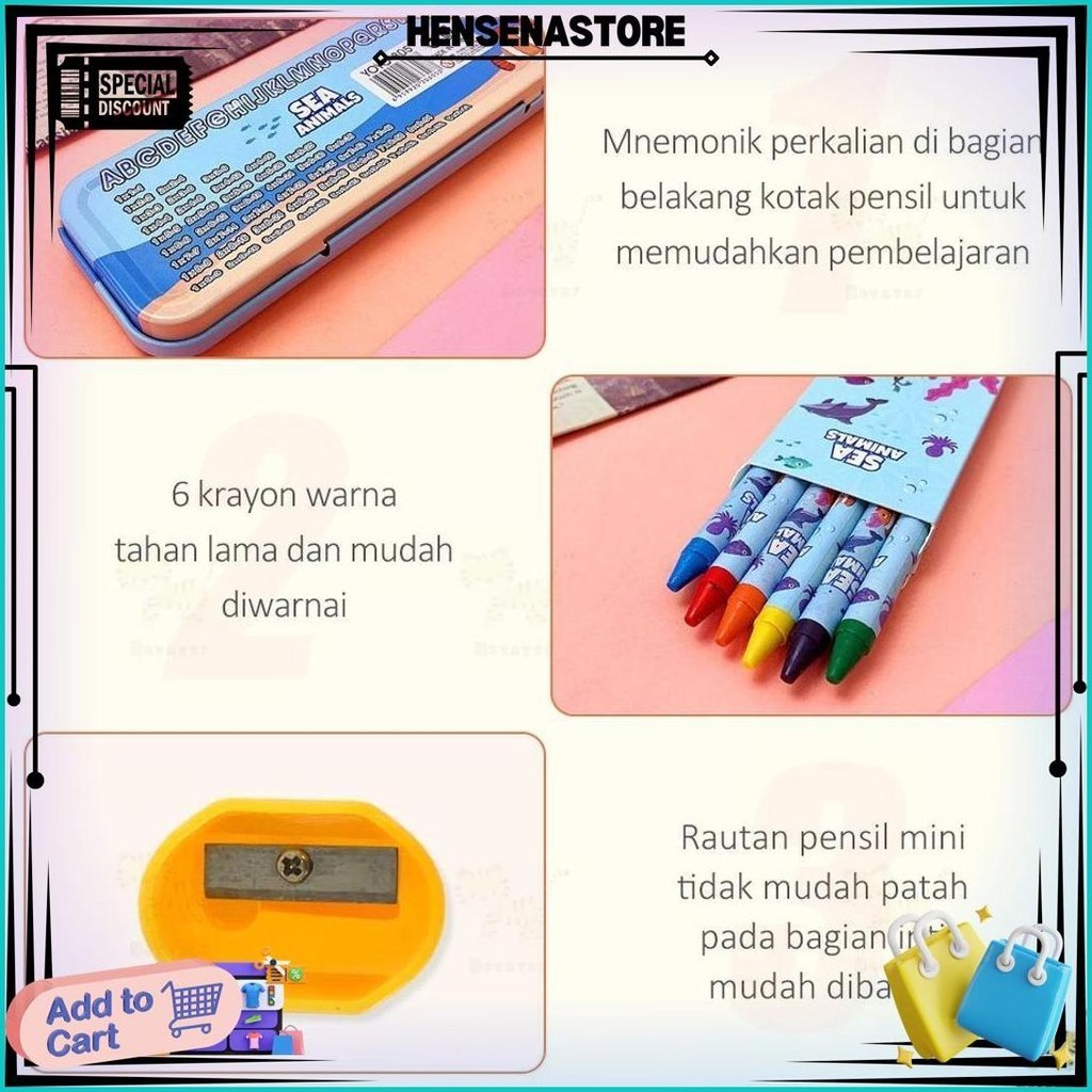 

Id Bevavar 6 In 1 Kotak Pensil Anak Set Sekolah/Stationery Set Lengkap Alat Tulis Set Kotak Pensil Karakter Sale