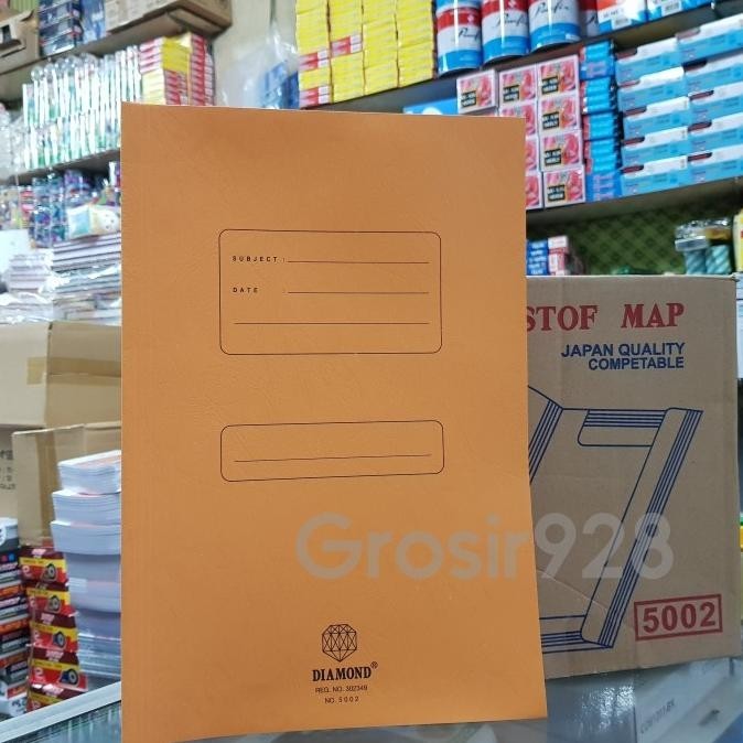 

Stopmap / Map Folder Folio Diamond 500 Orange (Isi 50 Lembar) Murah Premium