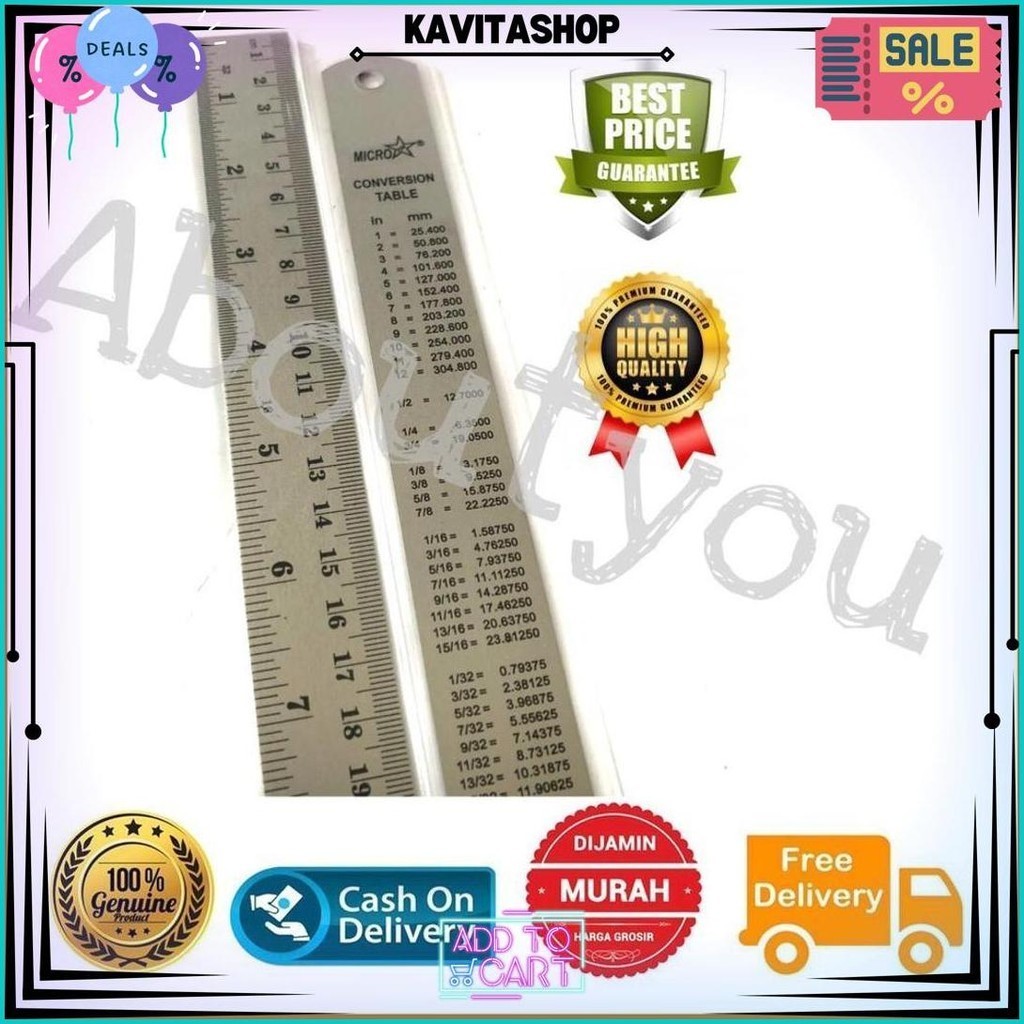 

Penggaris Besi Panjang 30 Cm Stainless Ruler Metal 30 Cm Murah Promo Cod