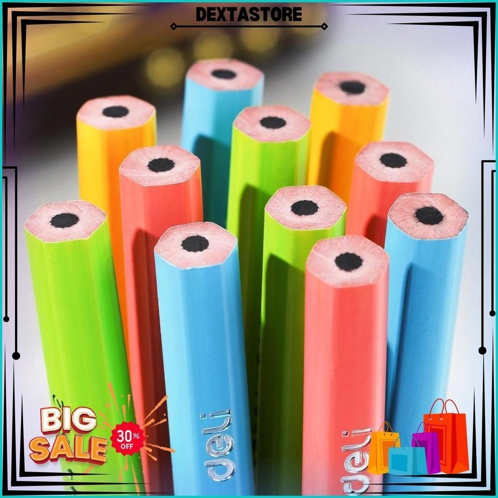 

Deli Wood Free Pencil / Pensil 2B Isi 12 Ramah Lingkungan Bahan Daur Ulang Ec28 Promo