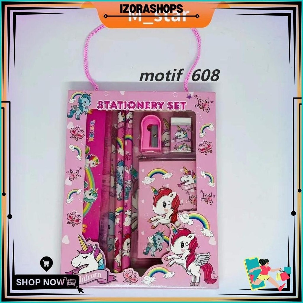 

Stationery Set Karakter 6 In 1/Alat Tulis Set Lucu/ Paket Alat Tulis / Study Set Hadiah Sale