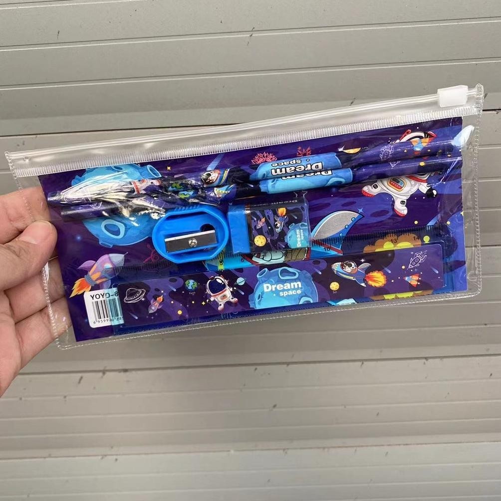 

Set Alat Tulis Anak Kartun Sekolah Tk Kotak Hadiah Set Pvc Ritsleting Tas Pensil Import. Sale