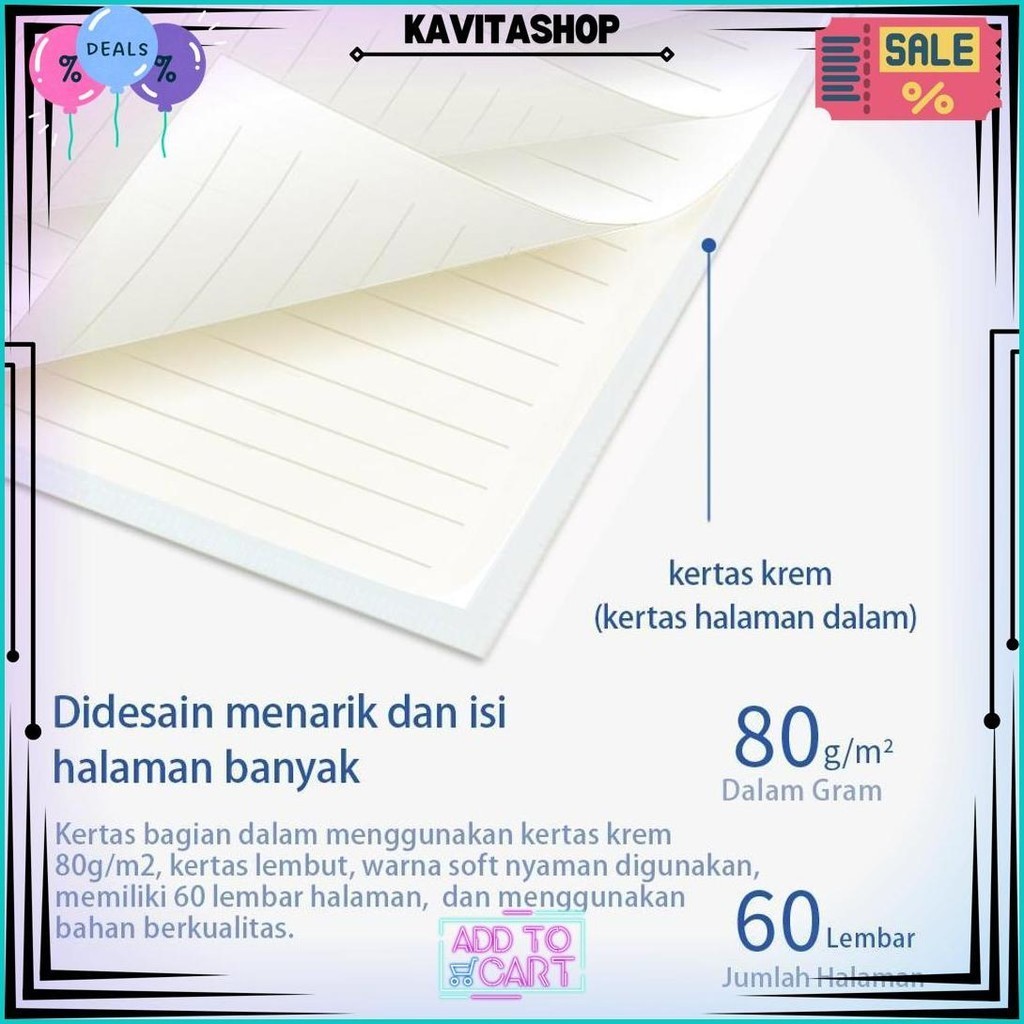 

Deli Buku Vivid Lose Leaf Binder A5/B5 60 Halaman Warna Pastel Qha560 Qhb560 Promo