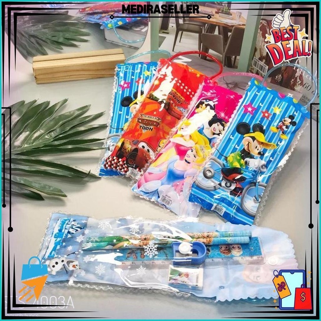 

Set Stationery Alat Tulis Sekolah Free Tas Mini / Set Alat Tulis 5In1 Kd203 Sale