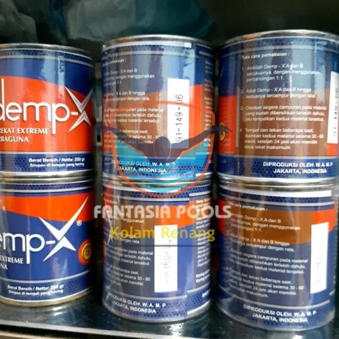 Lem Epoxy Keramik Demp X | Lem Keramik Dalam Air Kolam Renang