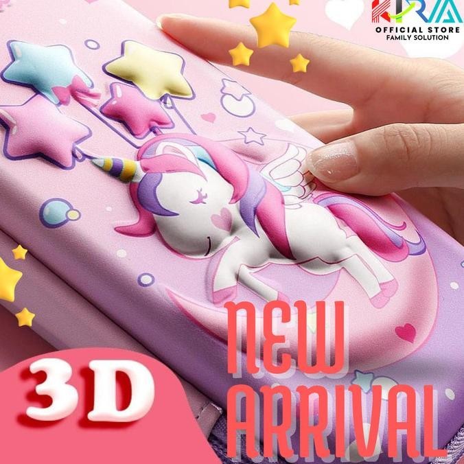 

Tempat Kotak Wadah Pensil-Pencil Pouch Stationery-Big Cute Unicorn