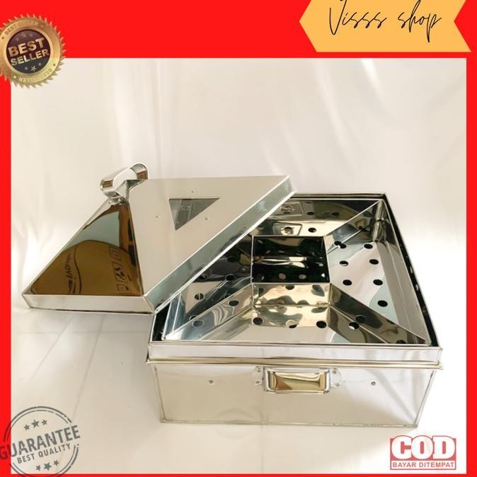 Klakat Kukusan Baso Kotak Stainless Panci Dimsum Bakwan Sekat 4