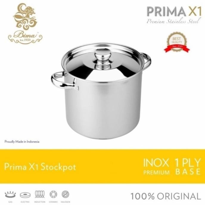 Panci Bima Tinggi Stockpot Stainless Steel Panci Tinggi Panci Dandang