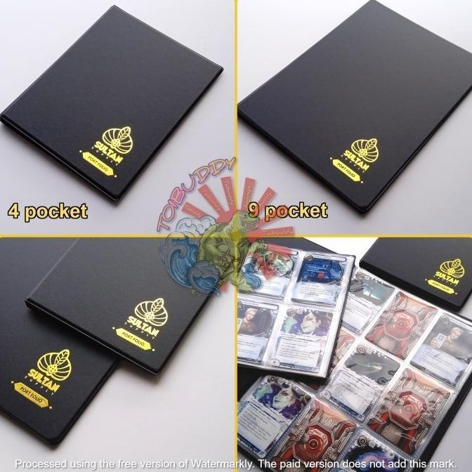 

Sultan Pocket Binder Portfolio Album 4 pocket 9 pocket 180 360 kartu