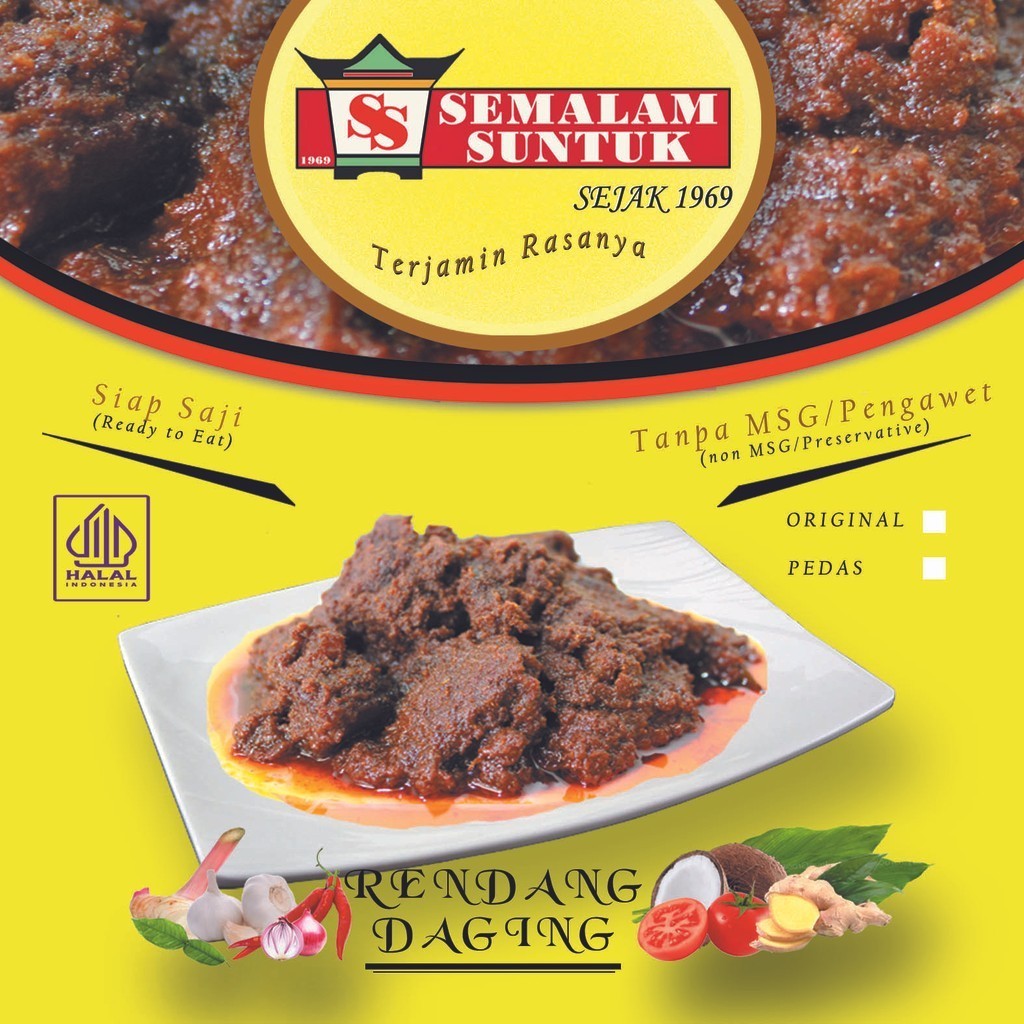 

RENDANG DAGING SAPI SEMALAM SUNTUK 250gr