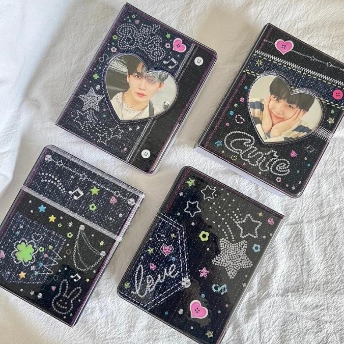 2p 64slot DENIM BLACK COLLECT BOOK PHOTOCARD KPOP IDOL / ALBUM PC KPOP