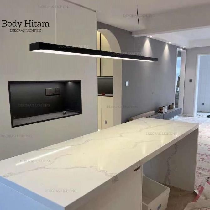 Lampu gantung led lampu plafon led office hanging lamp lampu panjang l ,