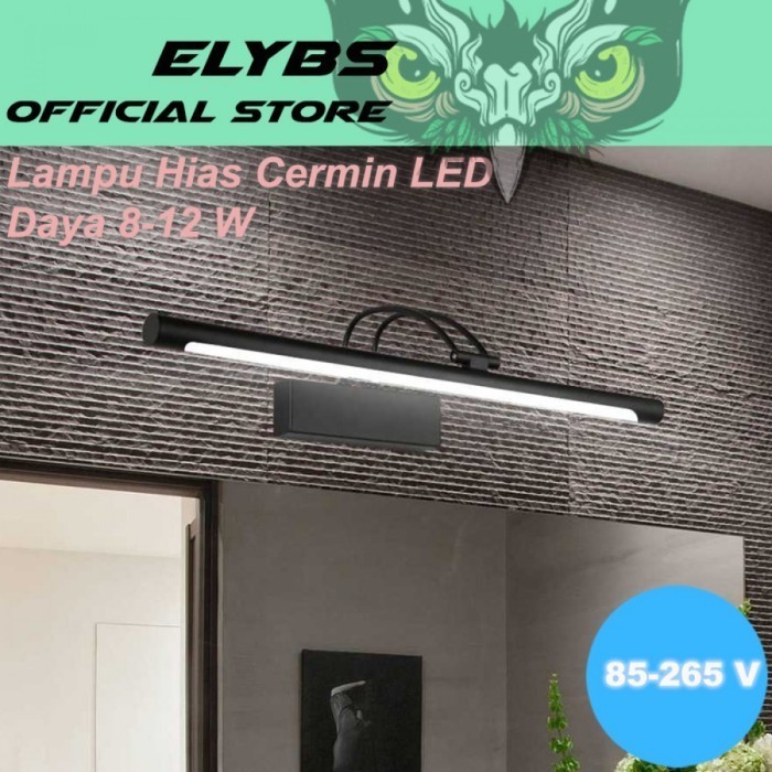LAMPU LED GANTUNG CERMIN RIAS WASTAFEL KAMAR MANDI 12W STAINLESS