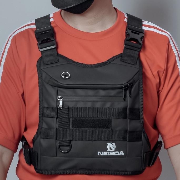 Tas dada chest bag tactical waterproof tas rompi pria