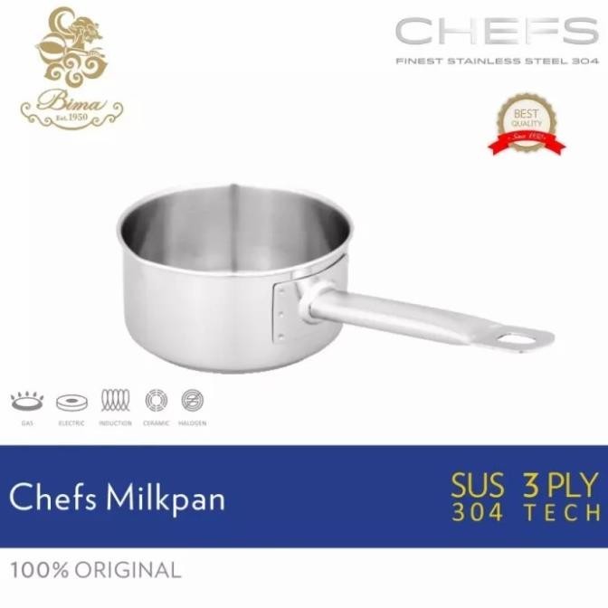 Milk Pan Bima Stainless 14Cm Panci Susu Sauce Pan Mpasi Sus 304 Bp814