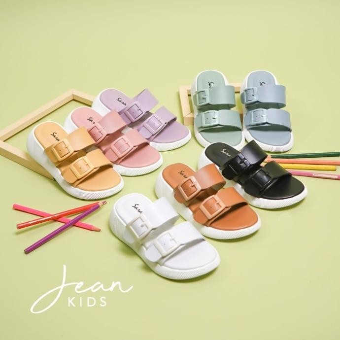 Sara Sara Jean Kids Sandal Anak Perempuan Sendal Model Gesper Dua Ban
