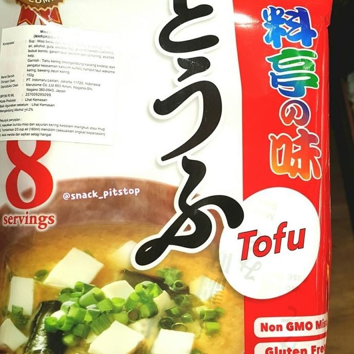 

Marukome Instant Miso Soup - Tofu - 152 Gr- Sup Instan Jepang MM