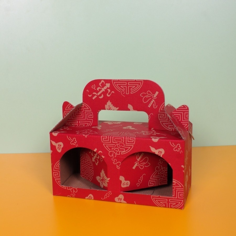 

Dus Jinjing Box isi 2 Toples Jar Merah Imlek uk 21 x 10.5 x 10.5 cm harga per 10pcs kotak dus unggul box packaging