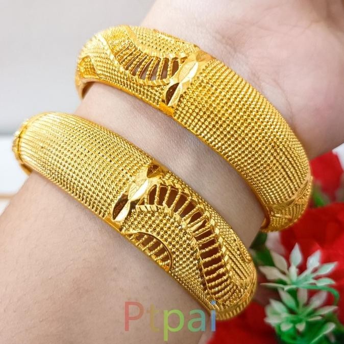 Gelang kendari xuping perhiasan lapis Emas 24k PL4101