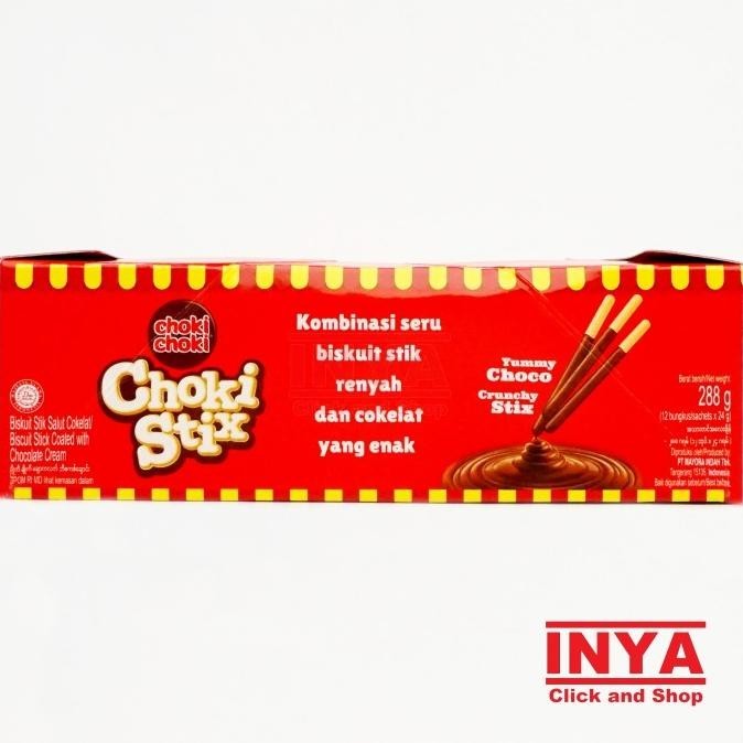 

Choki Choki Stix Biskuit Stik Balut Cokelat 12x24gr Box - Biscuit Stic