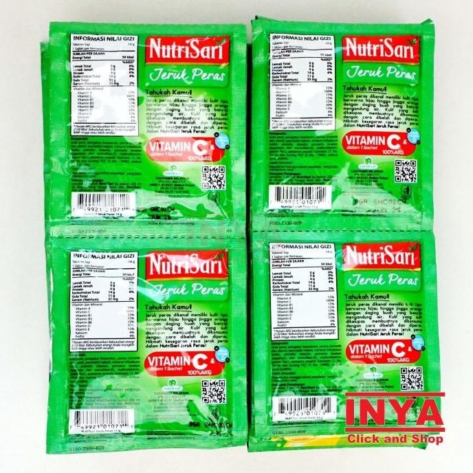 

NutriSari Jeruk Peras 40x14gr Pack - Minuman Serbuk - Powder Drink