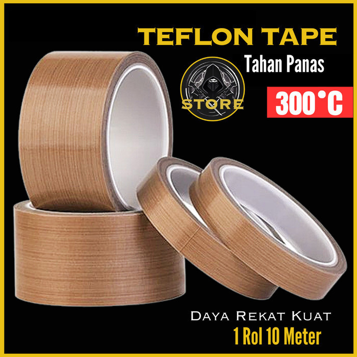 Teflon Tape Kain Kertas Isolasi Anti Panas Tahan Press Sealer Baking