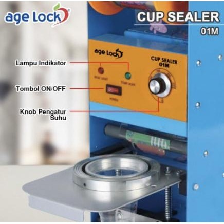 [Baru] Age Lock 01M Cupsealer/Mesin Press Gelas Plastik + Lid Cup Sealer