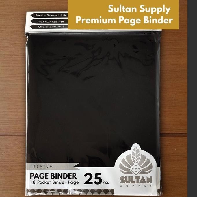 

NEW Sultan Premium Page Binder A4 18P Side Load (18 Pocket Isi 25) Black