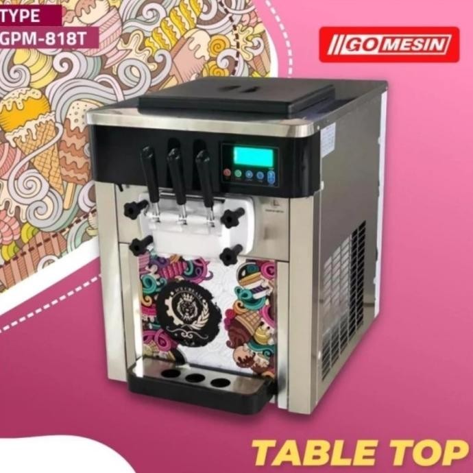 [Promo] Wirastar Wir-818T 3 Tuas /Kran Soft Ice Cream Mesin Pembuat Es Krim