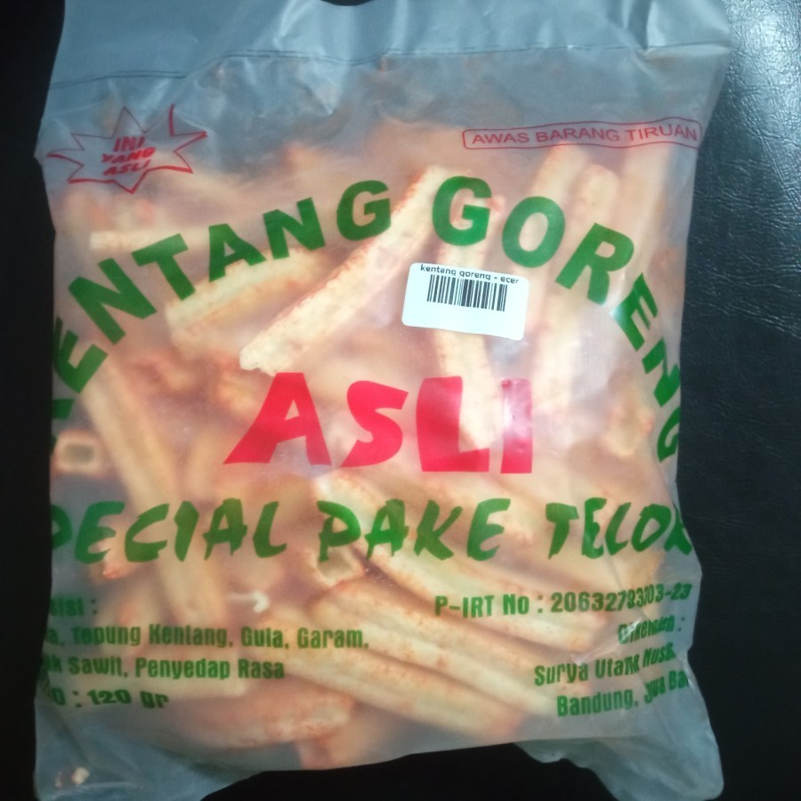 

Kentang Goreng Asli Rasa Balado 120gr
