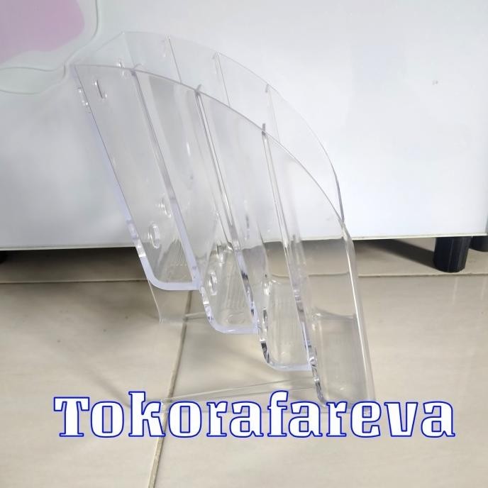 

BEBAS ONGKIR - Tempat Brosur 4 susun A4 x 4 acrylic