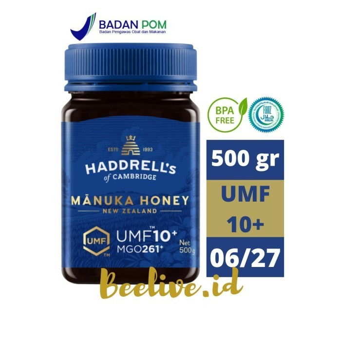 

Ready Madu Haddrells Manuka Honey UMF 10+ MGO 263+ 500gr