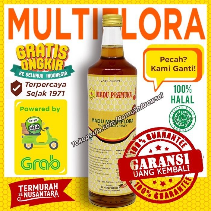 

Ready Madu Pramuka Alami (Madu Multiflora) 650ml