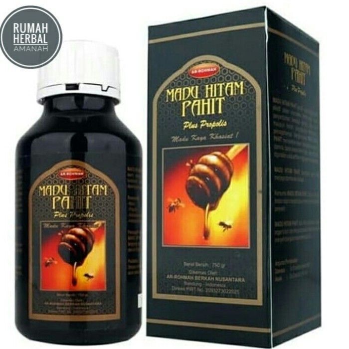 

Ready Madu Hitam Pahit Plus Propolis Arrohmah Ar Rohmah 750 gram