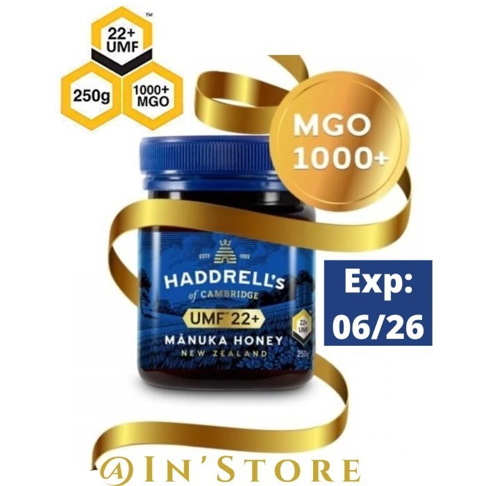 

Ready Madu Haddrells Manuka Honey UMF 22+ MGO 1000+ 250gr